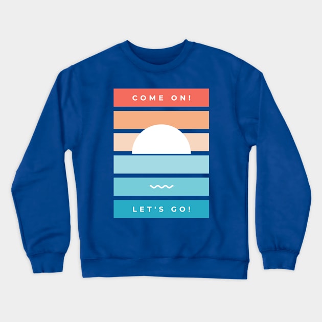 Perfect Beach Crewneck Sweatshirt by attire zone